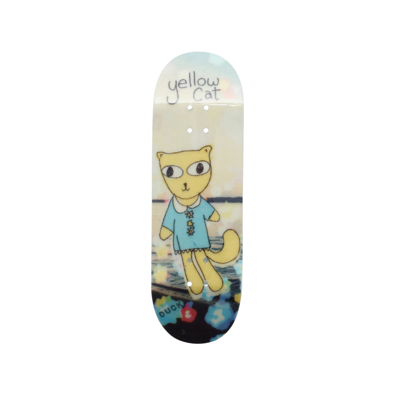 Wooden Duck Deck - Symmetrical Pekin - 32.5mm - Yellow Cat (Non-Wear)