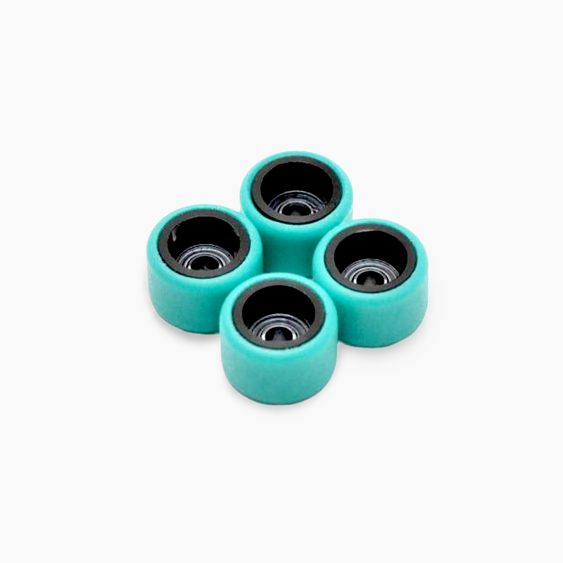 Dual Durometer Wheels - Black/Turquoise