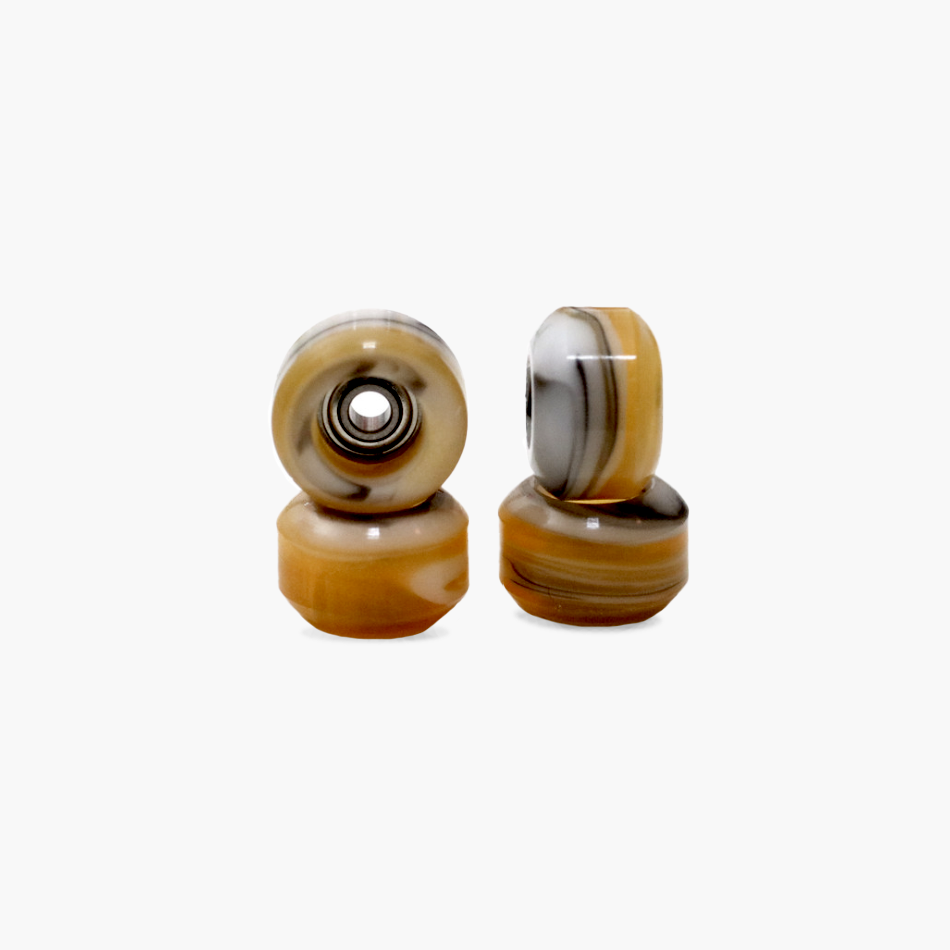 FlatFace Street Shape Bearing Wheels — Moose & Honey Swirl